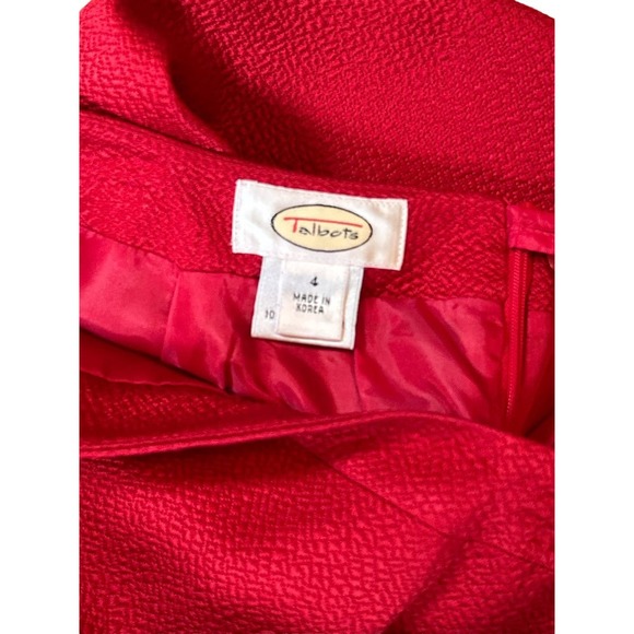 Talbots Ladies Skirt Size 4 red - Picture 3 of 3
